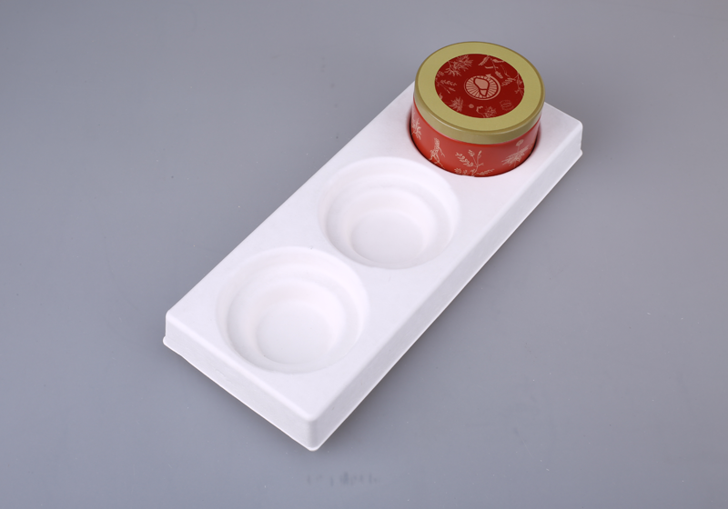 Supplement wet-pressed sugarcane bagasse degradable paper tray