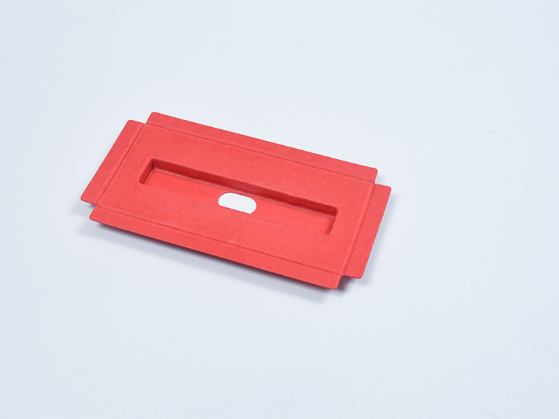 Colorful wet-pressed paper tray with inner lining of packaging paper tray