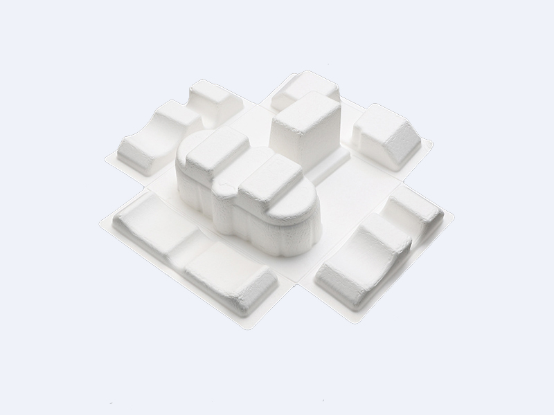 Customized white sugarcane pulp paper support for toys
