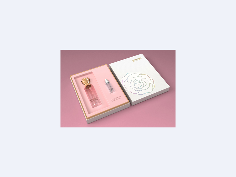 Cosmetic colorful wet-pressed paper tray packaging box