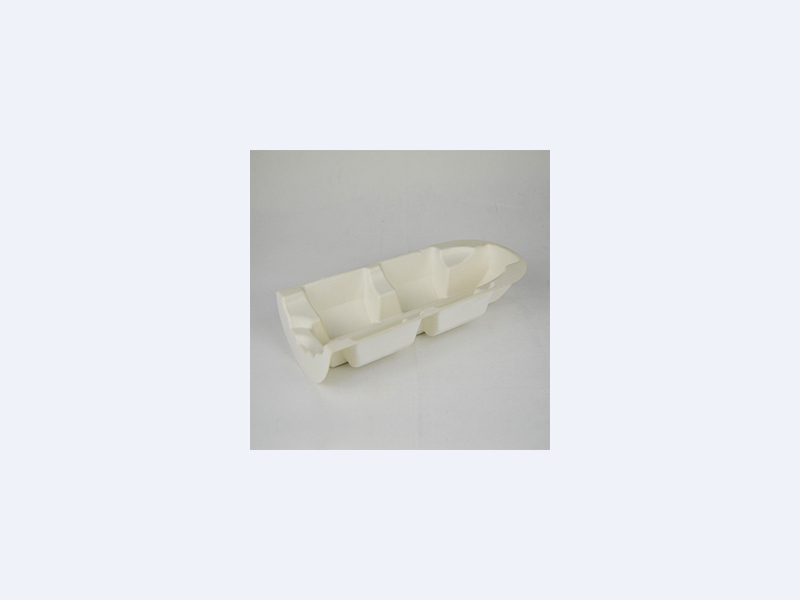 White wet-pressed sugarcane pulp molded packaging made of paper pulp