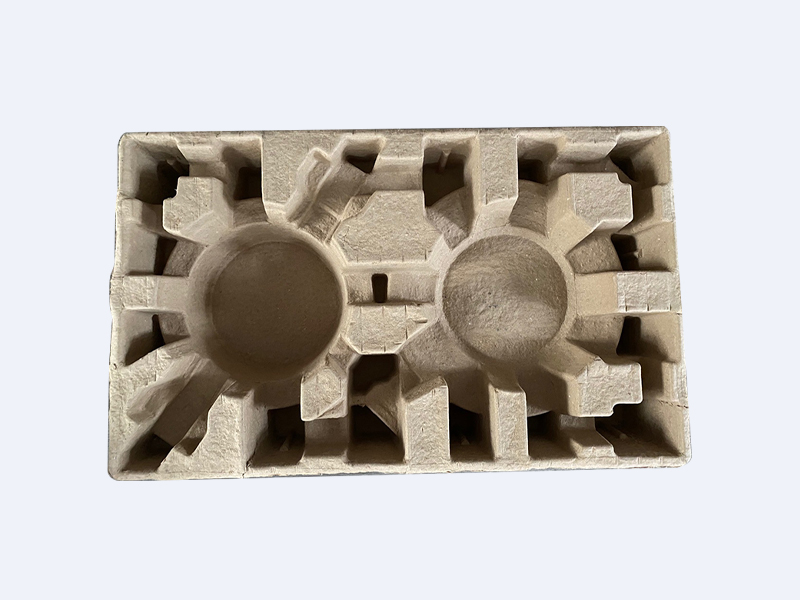 Yellow dry-pressed paper holder for cooking utensils