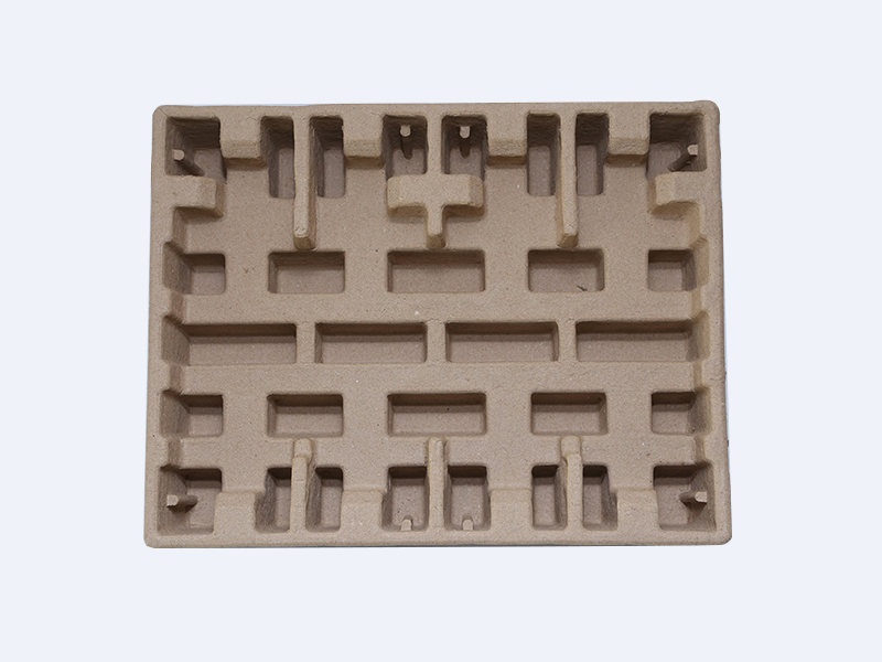 Yellow dry-pressed paper holder for electricity meter