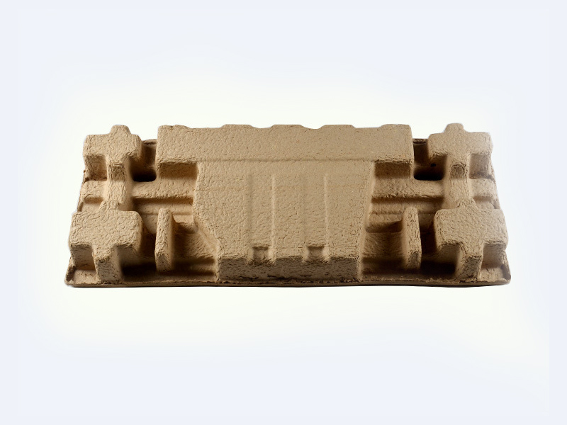 Yellow dry-pressed paper support for oversized electrical appliances