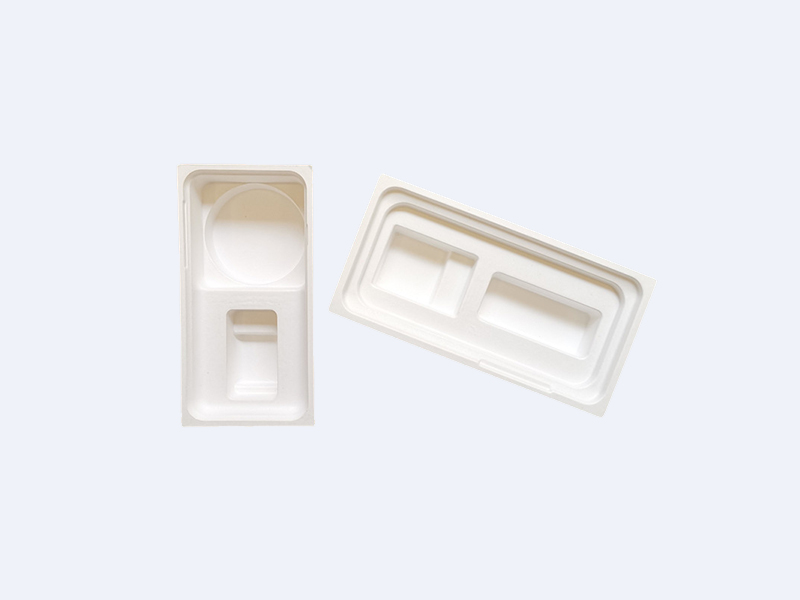 White wet-pressed high-quality eco-friendly paper holder for mobile phones