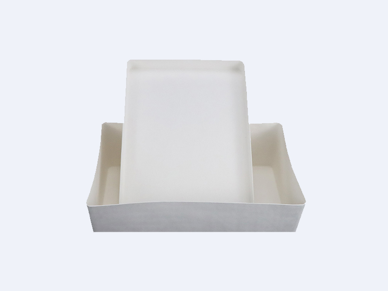 Customized white eco-friendly wet press paper tray packaging box for facial mask