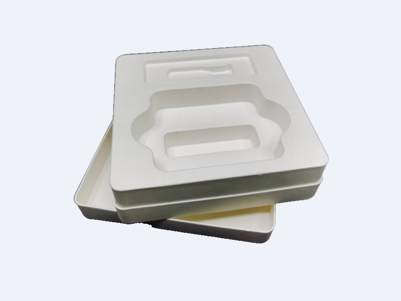 Environmentally friendly paper pulp molding for medical device paper trays