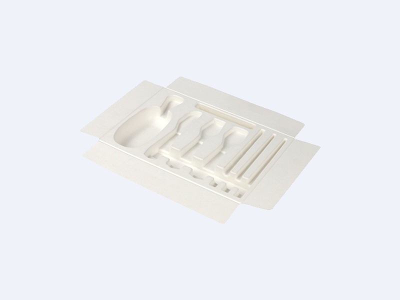 Cosmetic sugarcane pulp wet-pressed paper tray custom pulp molding