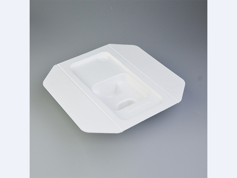 Cosmetics white wet-pressed paper tray packaging essence water gift box