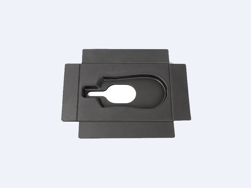 Customized black wet-pressed paper tray for cosmetics