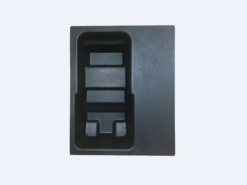 Black wet-pressed paper tray lining packaging