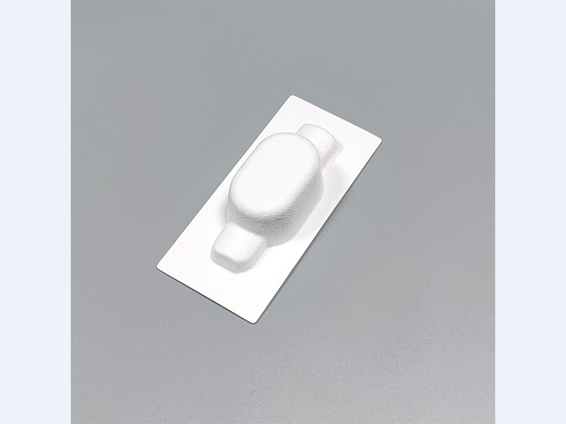 Electronic cigarette white wet-pressed paper pulp molded paper tray