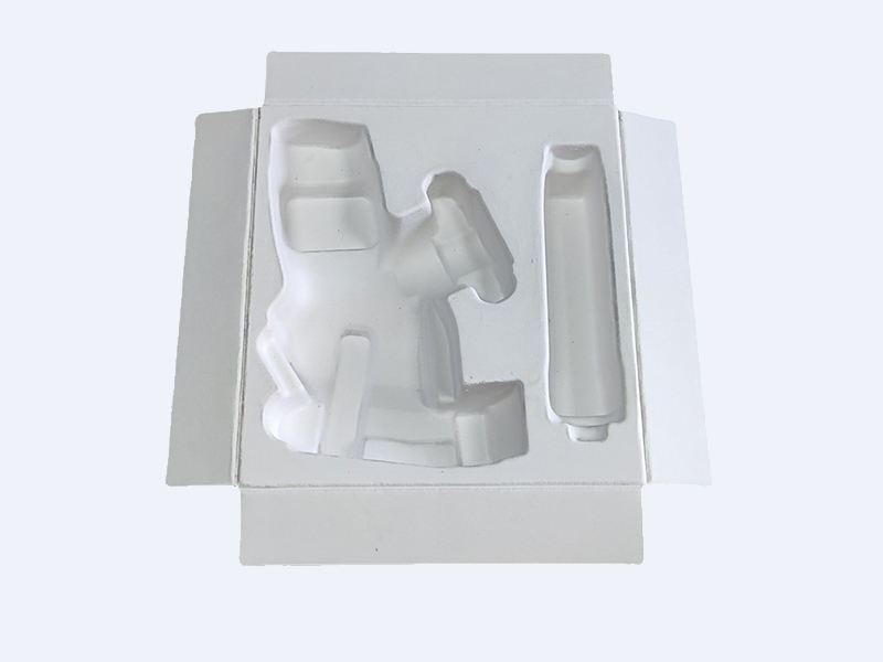 Game console packed in white wet-pressed paper tray